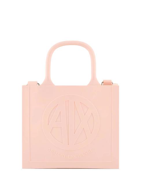 ARMANI EXCHANGE MILKY S Borsa piccola in gomma con tracolla pink - Borse Donna