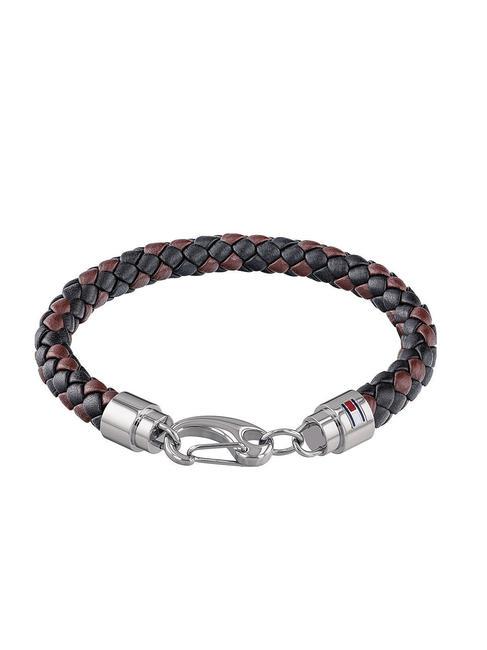 TOMMY HILFIGER CASUAL CORE Braccialetto in pelle intrecciata brown - Bracciali Uomo