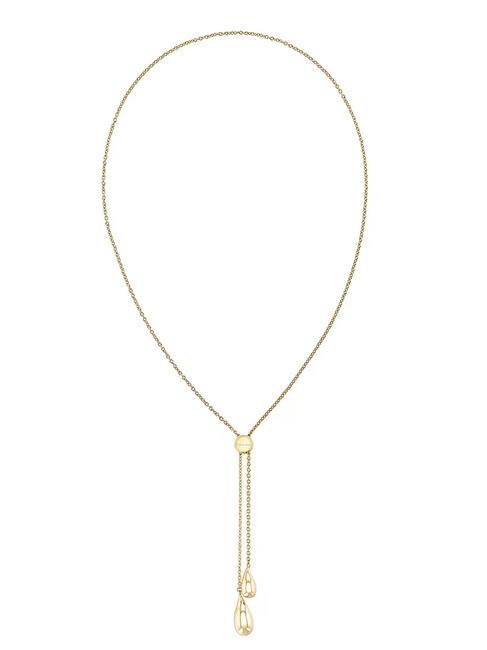 CALVIN KLEIN SCULPTURAL Collana con pendenti a goccia oro - Collane