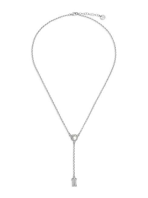 ALVIERO MARTINI PRIMA CLASSE BROADWAY Collana con charm logo e zirconi acciaio - Collane