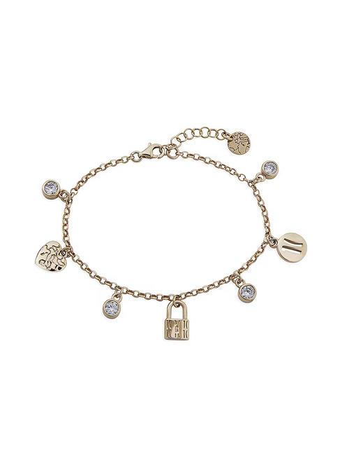 ALVIERO MARTINI PRIMA CLASSE RAMBLA Bracciale con charms e zirconi oro - Bracciali Donna