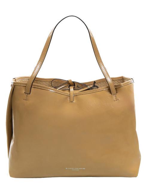 GIANNI CHIARINI RAY Borsa double face con pouch torrone - Borse Donna