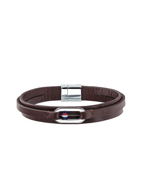 TOMMY HILFIGER CASUAL CORE Bracciale in pelle brown - Bracciali Uomo