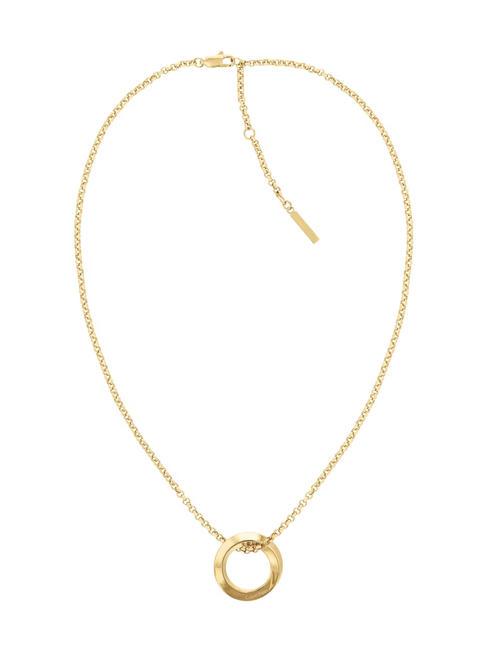 CALVIN KLEIN SCULPTURAL Collana con anello oro - Collane