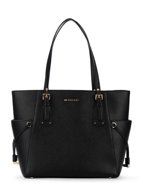 MICHAEL KORS VOYAGER Borsa tote in pelle a spalla black - Borse Donna