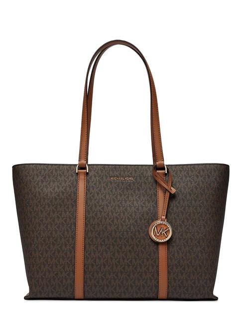 MICHAEL KORS TEMPLE Borsa tote a spalla brn/acorn - Borse Donna