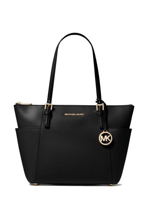 MICHAEL KORS JET SET Borsa tote in pelle a spalla black - Borse Donna