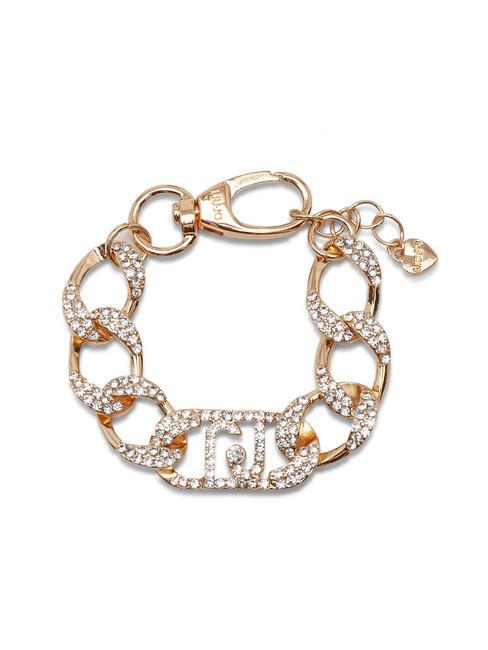 LIUJO CRYSTAL CHAIN Bracciale gold rose - Bracciali Donna