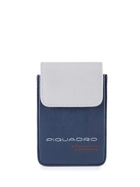 PIQUADRO URBAN Portacard in pelle BLU/GRIGIO - Portafogli Uomo