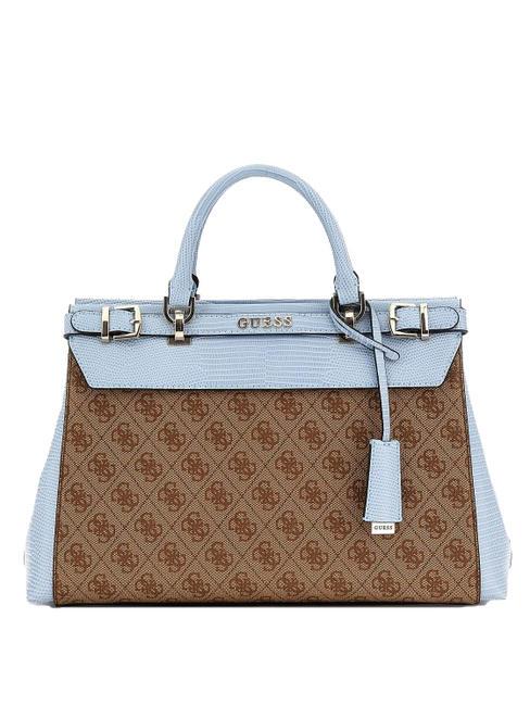 GUESS SESTRI  Borsa a mano con tracolla latte logo/sky blue - Borse Donna