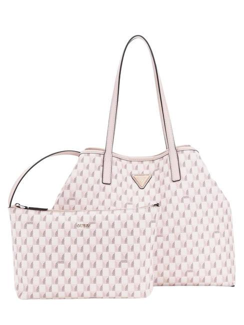 GUESS VIKKY LL Borsa a spalla light pink logo - Borse Donna