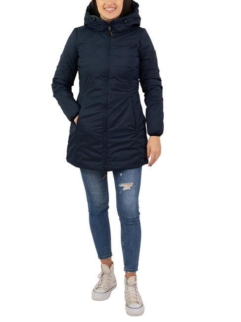 DEKKER BARIO NY DOUBLE Piumino double face con cappuccio blu grafite - foresta scuro - Piumini Donna