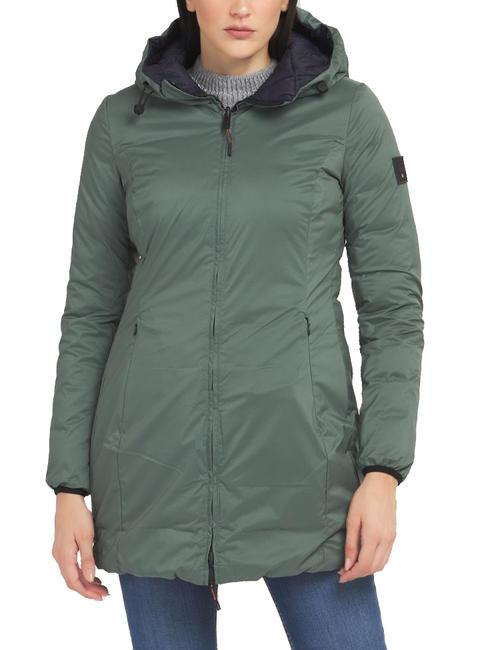 DEKKER BARIO NY DOUBLE Piumino double face con cappuccio foresta scuro - blu grafite - Piumini Donna