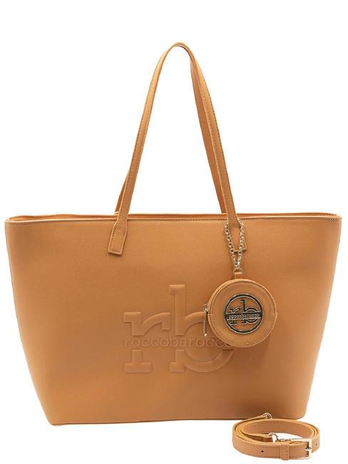 ROCCOBAROCCO PERLA Borsa shopping con tracolla biscotto - Borse Donna