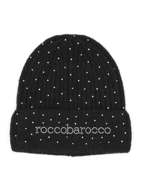 ROCCOBAROCCO SHINE Berretto con strass nero - Cappelli