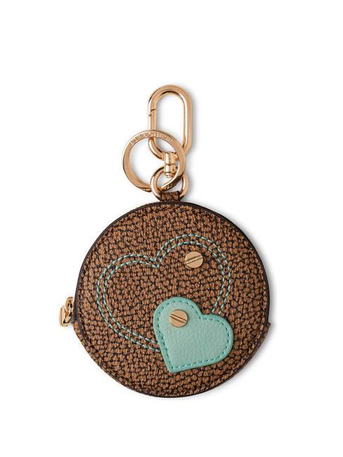 BORBONESE KEYRING Portachiavi charm cuore op naturale/lichene - Portachiavi