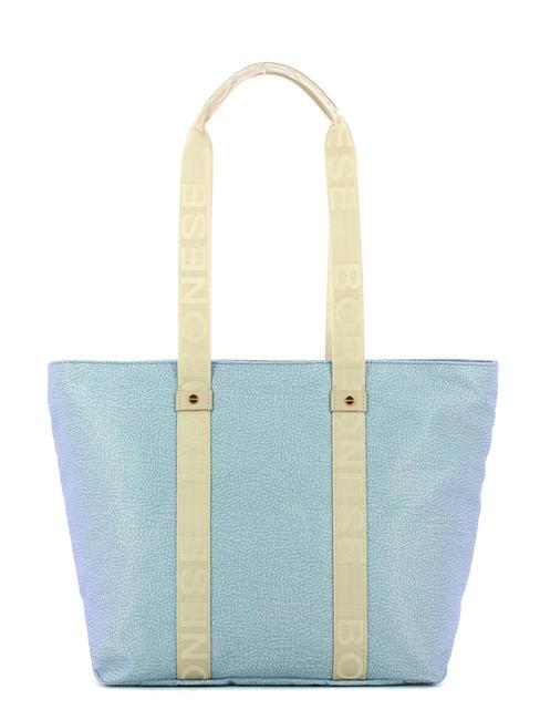 BORBONESE SHOPPER MEDIUM ECO LINE Borsa a spalla topazio/grigio chiaro - Borse Donna