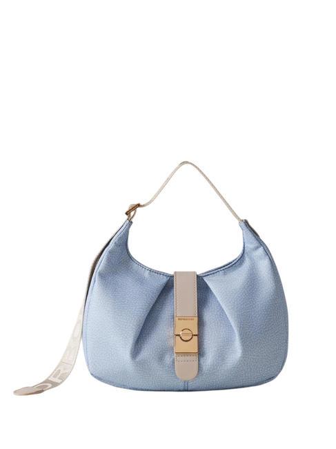 BORBONESE HOBO CORTINA SMALL Borsa a spalla topazio/grigio chiaro - Borse Donna