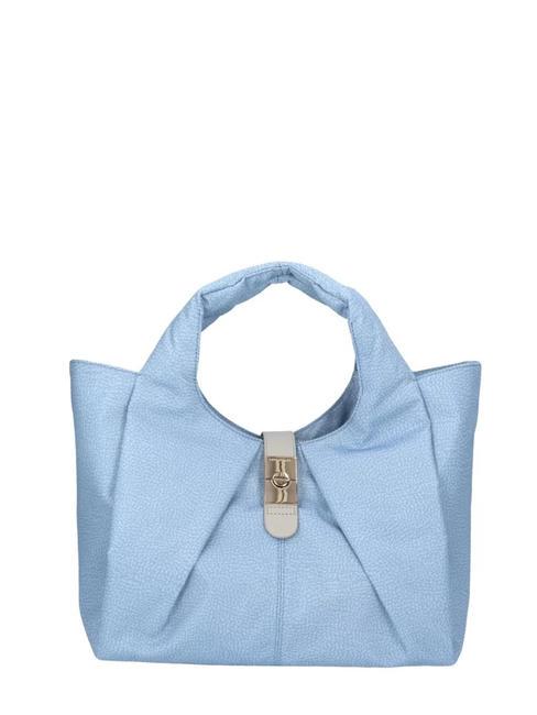 BORBONESE CORTINA SHOPPER MEDIUM Borsa a spalla con tracolla topazio/grigio chiaro - Borse Donna