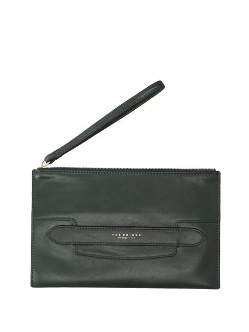 THE BRIDGE LUCREZIA Pochette in pelle malachite abb.oro - Borse Donna