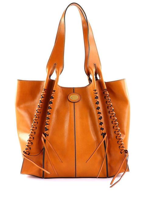 THE BRIDGE CLAUDIA Shopper a spalla, in pelle biscotto abb. oro - Borse Donna