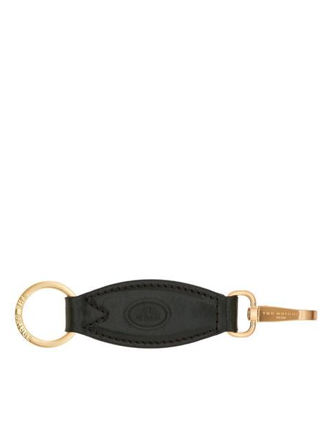 THE BRIDGE DUCCIO  Portachiavi unisex in pelle Nero Oro - Portachiavi