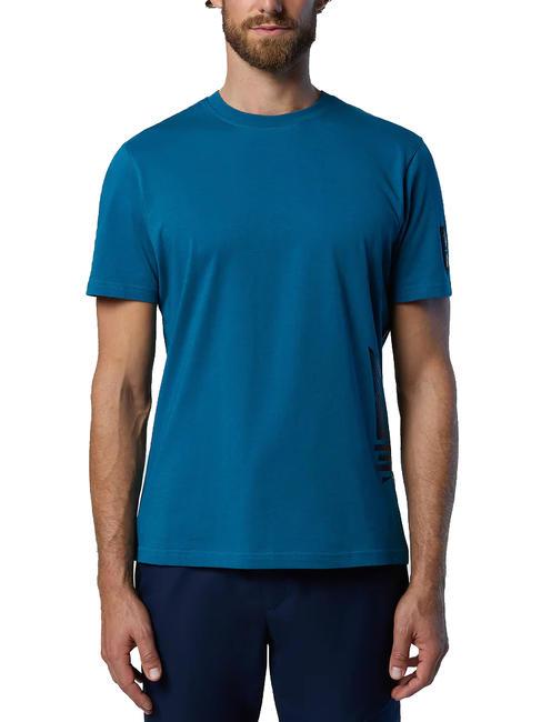 NORTH SAILS MASERATI T-shirt in cotone stampa laterale water green - T-shirt Uomo