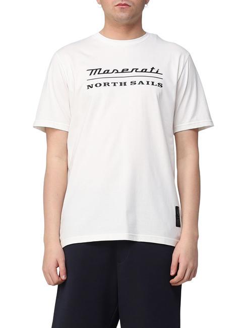 NORTH SAILS MASERATI T-shirt in cotone maxi stampa white - T-shirt Uomo