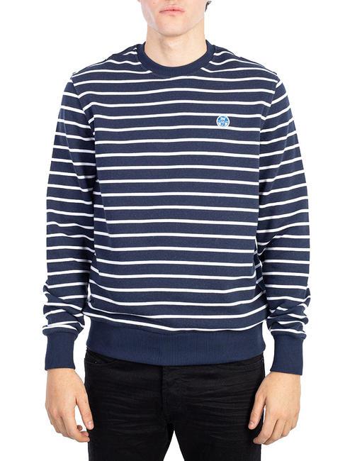 NORTH SAILS STRIPES Felpa girocollo in cotone combo 2 - Felpe Uomo