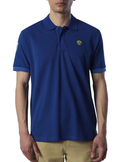 NORTH SAILS 57 Polo manica corta in cotone ocean blue - Polo Uomo