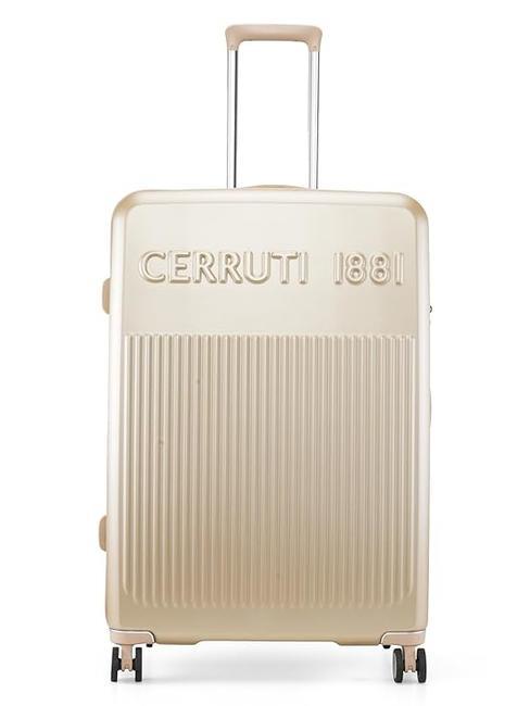 CERRUTI 1881 Trolley grande espandibile champagne - Trolley Rigidi