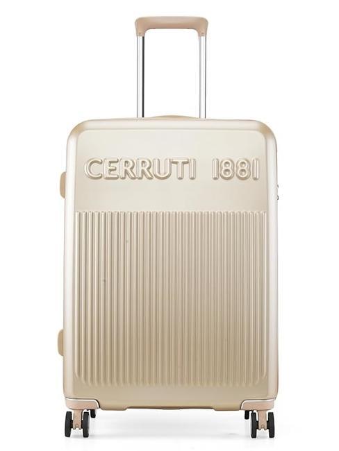 CERRUTI 1881 Trolley medio espandibile champagne - Trolley Rigidi