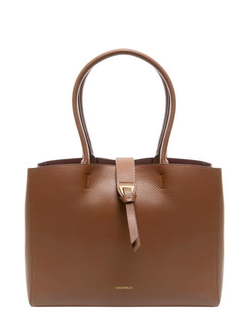 COCCINELLE ALBA Borsa shopping in pelle martellata BRULE - Borse Donna