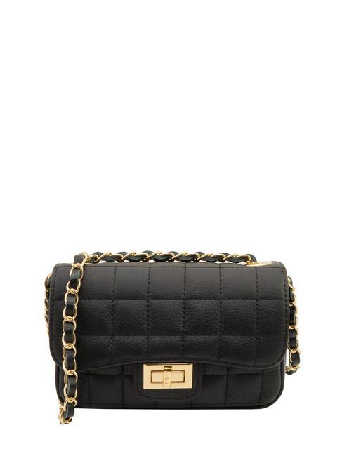 LESAC GIULIA Borsa tracolla catena pelle dollaro nero - Borse Donna