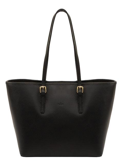 LESAC CHIARA Borsa shopper in pelle dollaro nero - Borse Donna