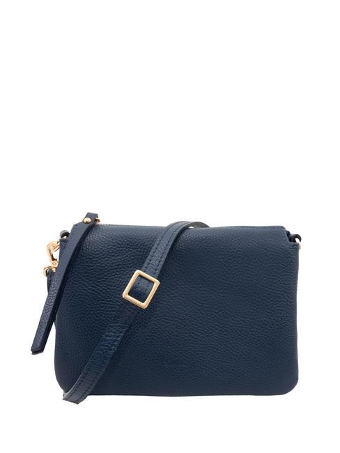 LESAC SIMONA Borsa a tracolla tris pelle dollaro jeans - Borse Donna