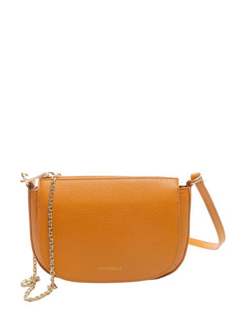 COCCINELLE ANNE Borsa mini tracolla in pelle martellata paprika - Borse Donna