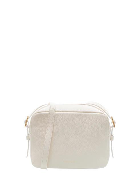 COCCINELLE CHERRY Borsa camera case in pelle martellata coconut milk - Borse Donna