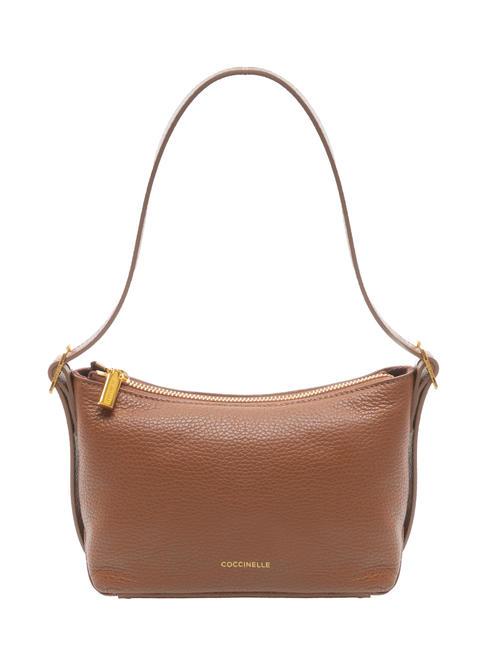 COCCINELLE CHERRY Borsa a spalla mini in pelle martellata BRULE - Borse Donna