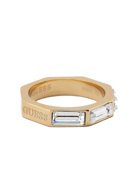 GUESS IT S RAINING Anello con zirconi yellow gold - Anelli