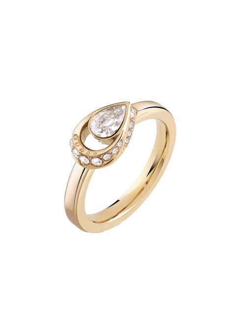 GUESS LOLLIPOP Anello con zirconi yellow gold - Anelli