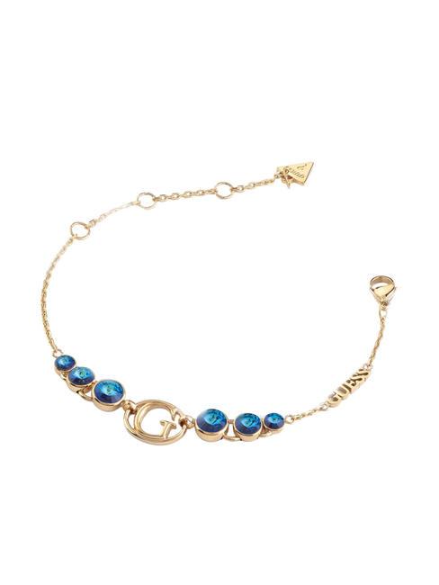 GUESS RIVOLI Bracciale con cristalli yellow gold/bleu - Bracciali Donna