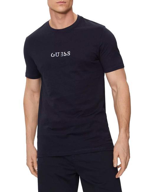 GUESS SS CN T-Shirt in cotone smartblue - T-shirt Uomo