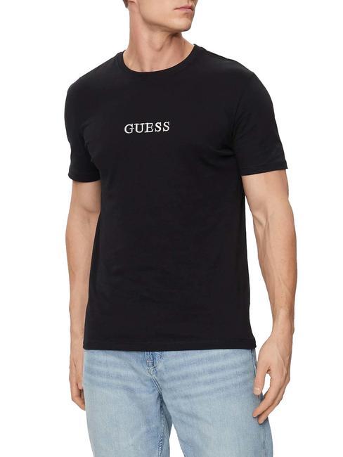 GUESS SS CN T-Shirt in cotone jetbla - T-shirt Uomo