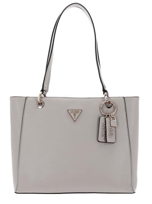 GUESS NOELLE Borsa shopper saffiano Taupe - Borse Donna