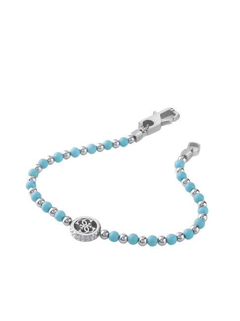 GUESS LOG-IN Bracciale steel/turquoise - Bracciali Uomo