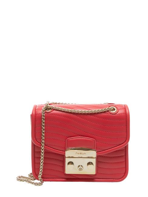 FURLA METROPOLIS SWING Micro Bag a tracolla, in pelle fragola - Borse Donna