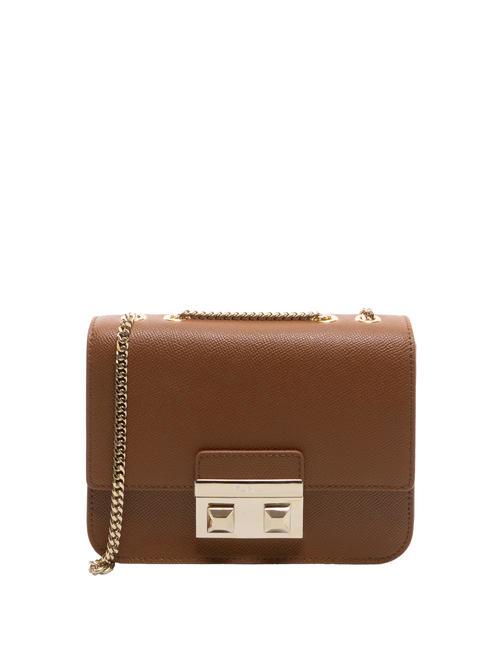 FURLA BELLA  Mini Bag a tracolla, in pelle cognac - Borse Donna