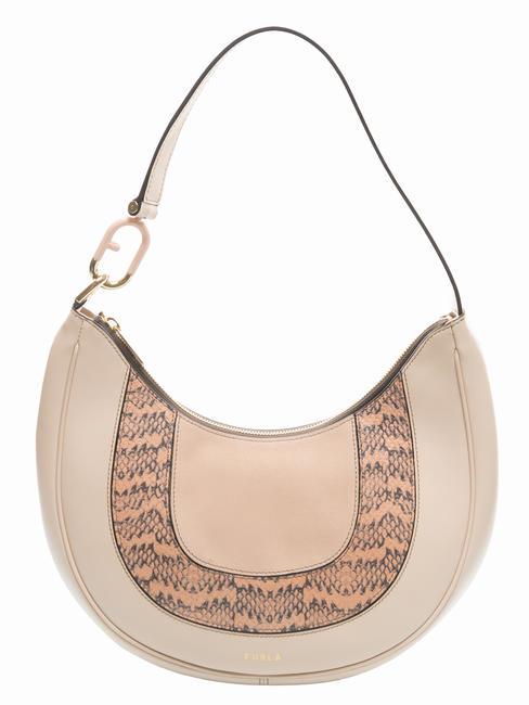 FURLA PRIMAVERA  Borsa a spalla, in pelle ballerina i+toni pesca+bon bon - Borse Donna