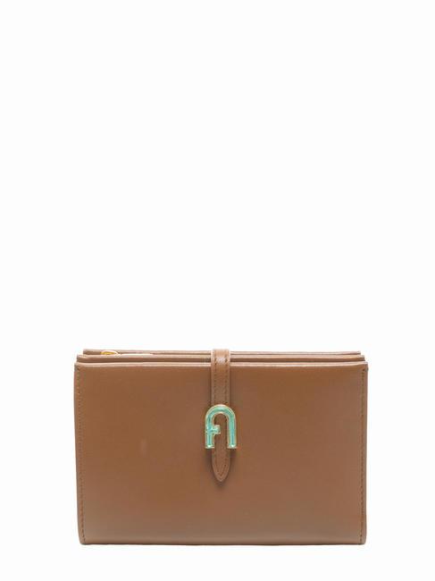 FURLA GEMMA  Portafoglio in pelle cognac - Portafogli Donna